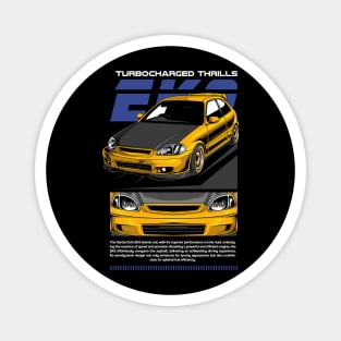 EK9 Turbocharged Thrills Magnet